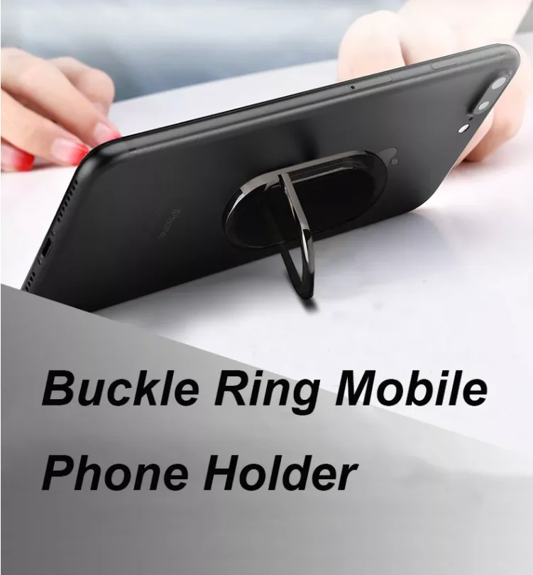 Free Sample High Quality USB Fancy Lighters Rotating Mobile Phone Buckle Ring Holder Tungsten Ignition Cigarette Lighter