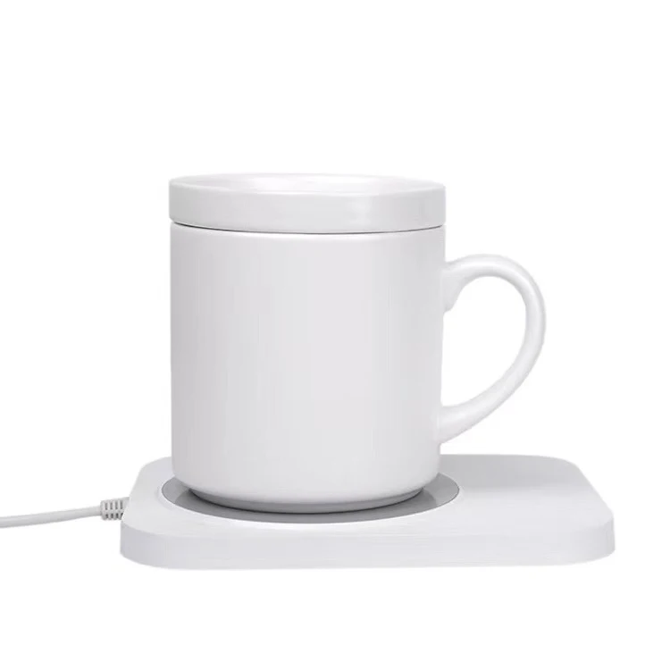 Reusable Temperature Control Smart Coffee Mug Self Heating Cup With Thermostat Usb Warmer And Wireless Charger For Iphone