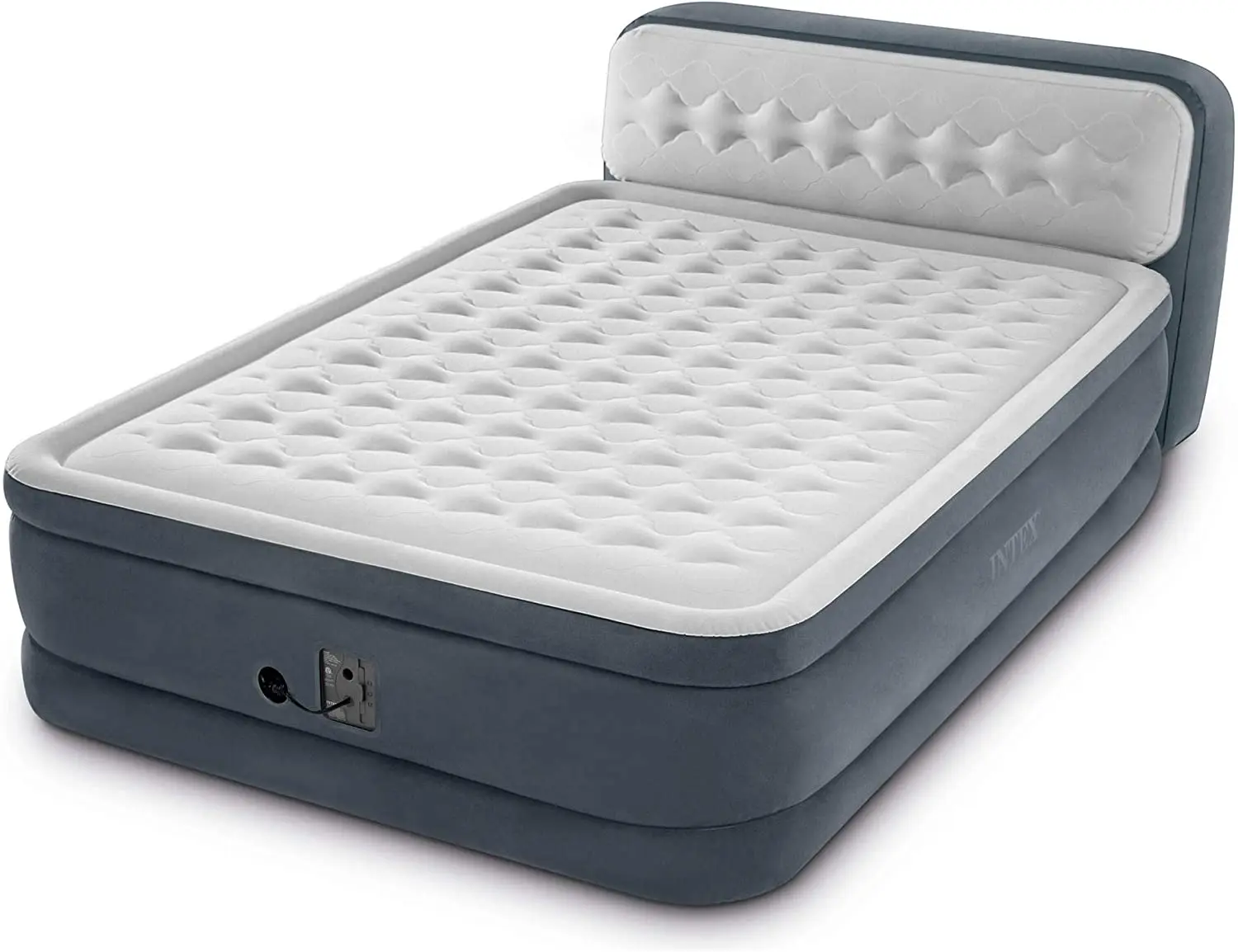Comfortable Inflatable Bed with Built-in Electric Pump and Headboard for Outdoor Hospital Living Room or Bedroom Use