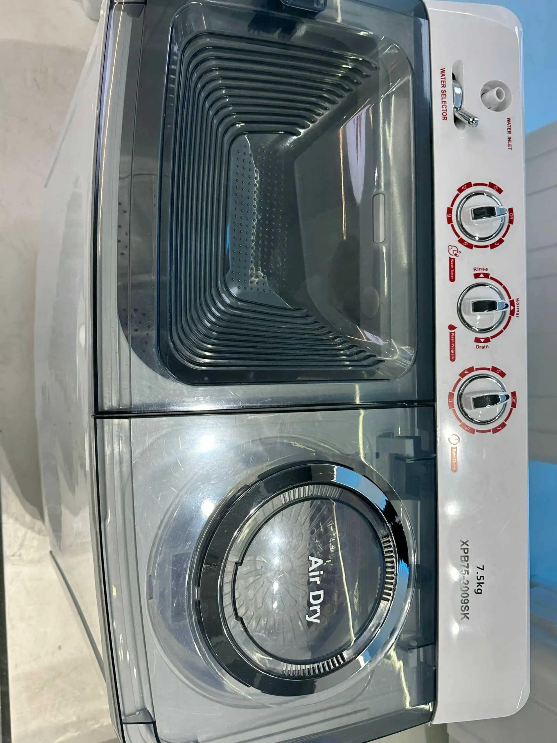 Customized OEM 7.5KG XPB75-2009SK Twin tub/semi automatic washing machine