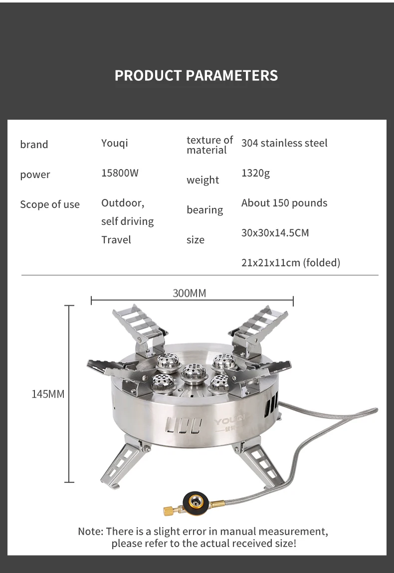 Foldable Durable Steel Grill Outdoor Camp Stoves Stand with Windshield Ultralight Folding Camp BBQ Grill