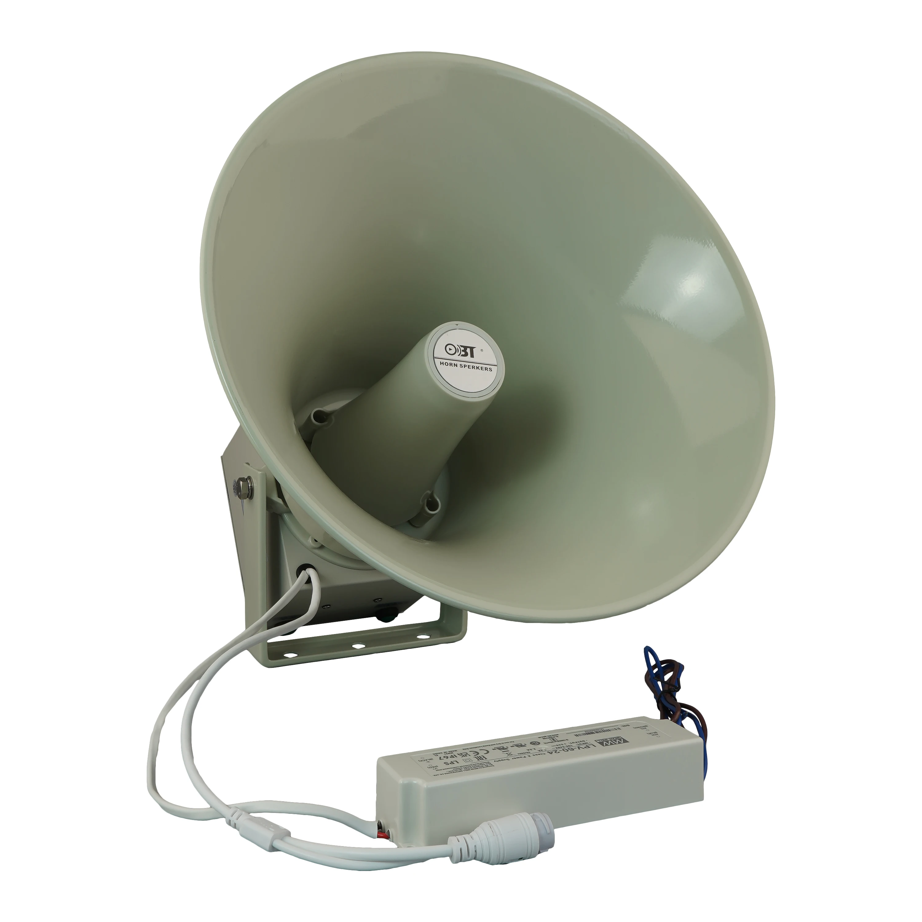 Indoor Outdoor Flat Horn Loaded Speaker AC220V Stable IP Network PA Horn Speakers