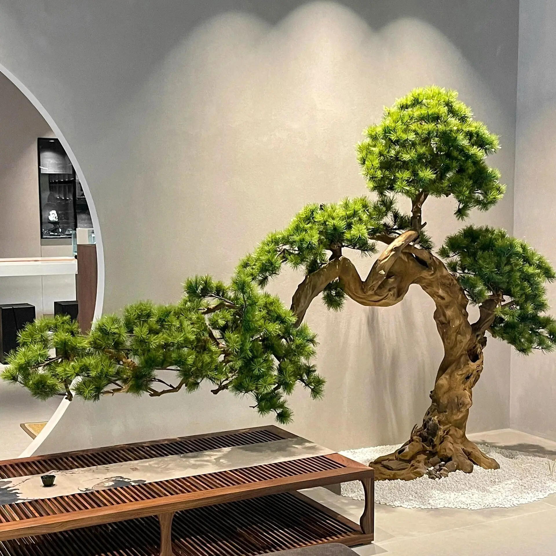 200cm Height Artificial Large Tree Plant Indoor Decorative Green Pine Bonsai
