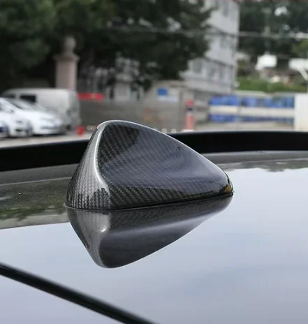 High quality carbon fiber patterned car antennas suitable for BMW automotive parts can be wholesale and customized