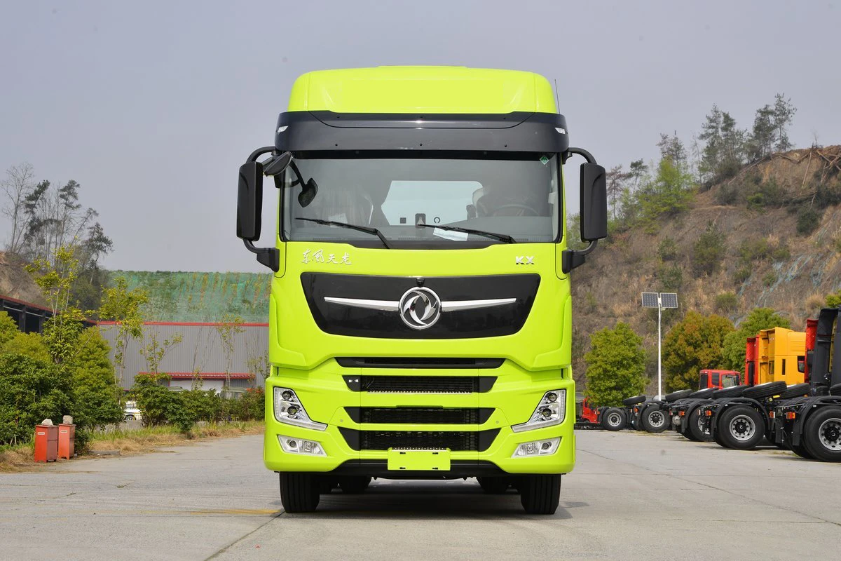 2024 6x4 3 axles diesel engine 14 speed manual transmission LHD manual DFH4250CX7 tractor head trailer truck for sale