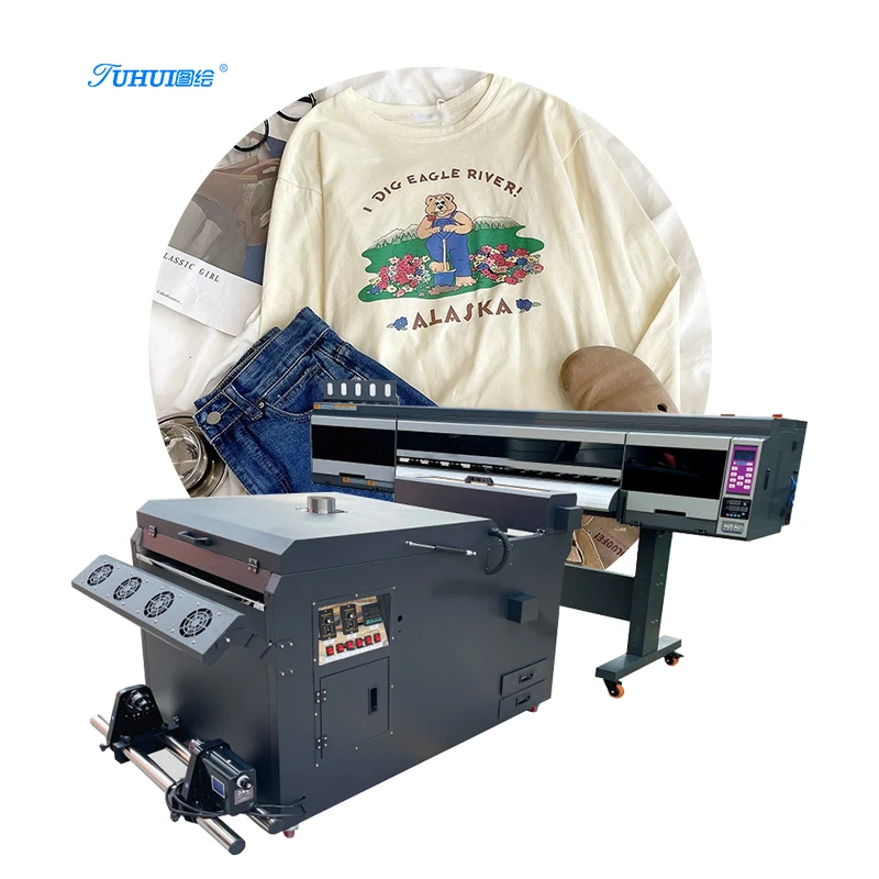 Heat Transfer T-shirt Printing PET Film Vinyl White Ink Jet Machine Supplier 60cm Digital Inkjet DTF Printer