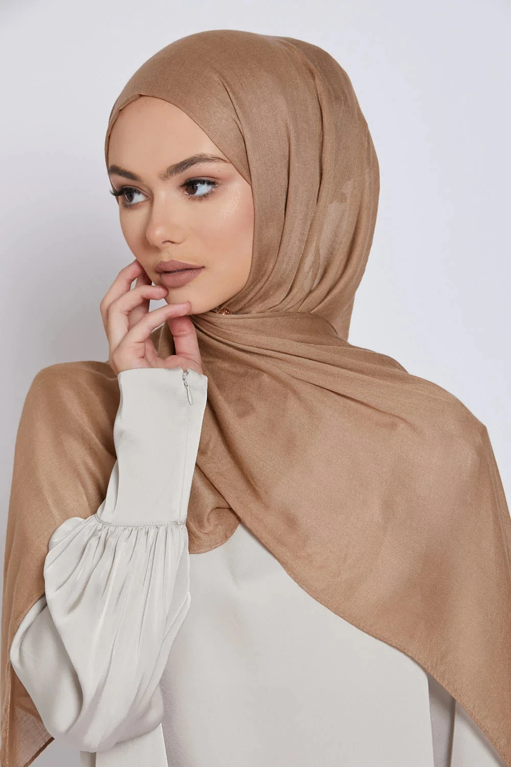 Hot Sale Muslim Women Scarf  Light Weight Plain Color Modal Hijab rayon cotton Shawls