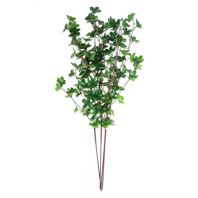 2022 New 5 forks latex real touch leaves artificial green plants for home decor
