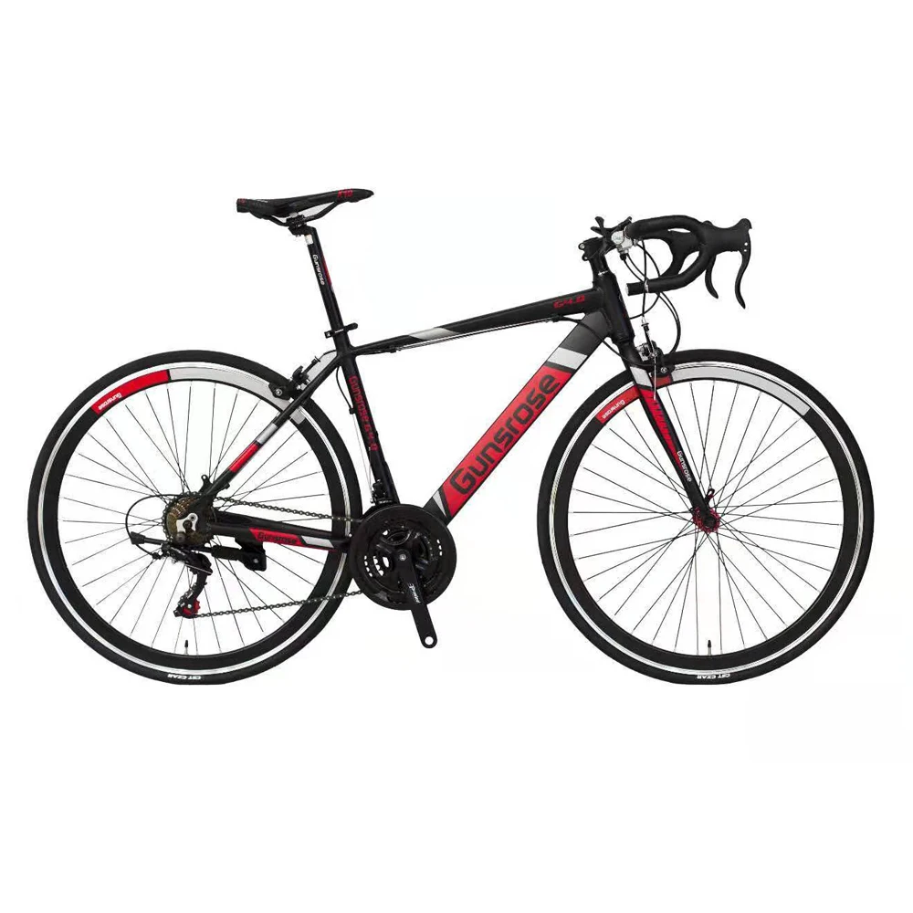 Дорожный велосипед с фиксированной передачей, 21 скорость, двойные дисковые тормоза, китайские велосипеды с переменной скоростью