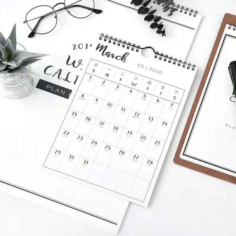 2021/2022 Custom Design Calendars Printing Special Printed Desk Calendar