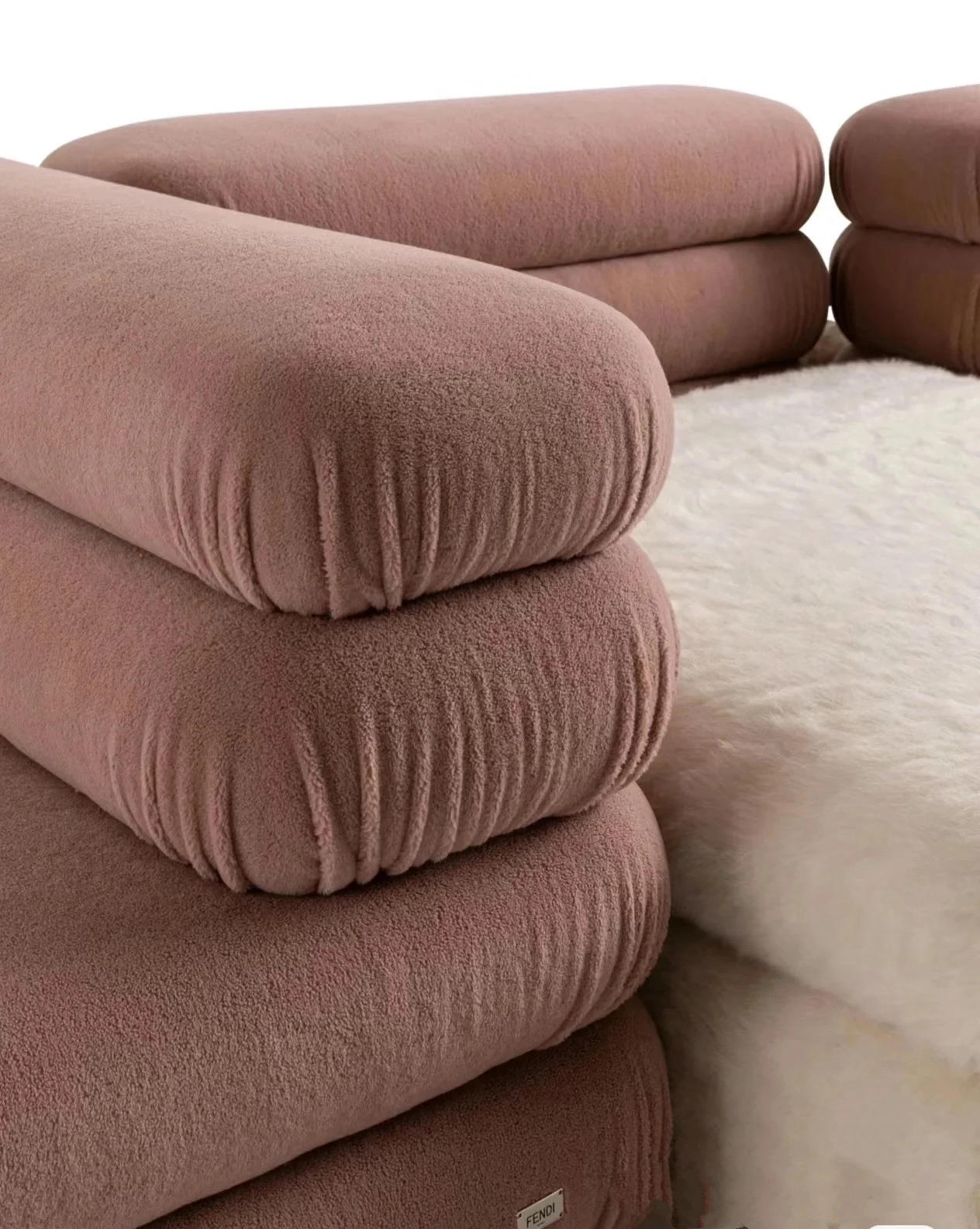 Italian light luxury modern designer fabric sofa Modern villa living room home splicing module combination sofa