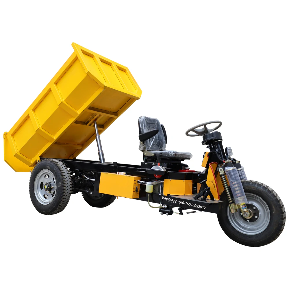 LK270AC  electric hydraulic lifting 2.5T cargo motor  tricycle mini wheel dumper mobile cargo truck for sale