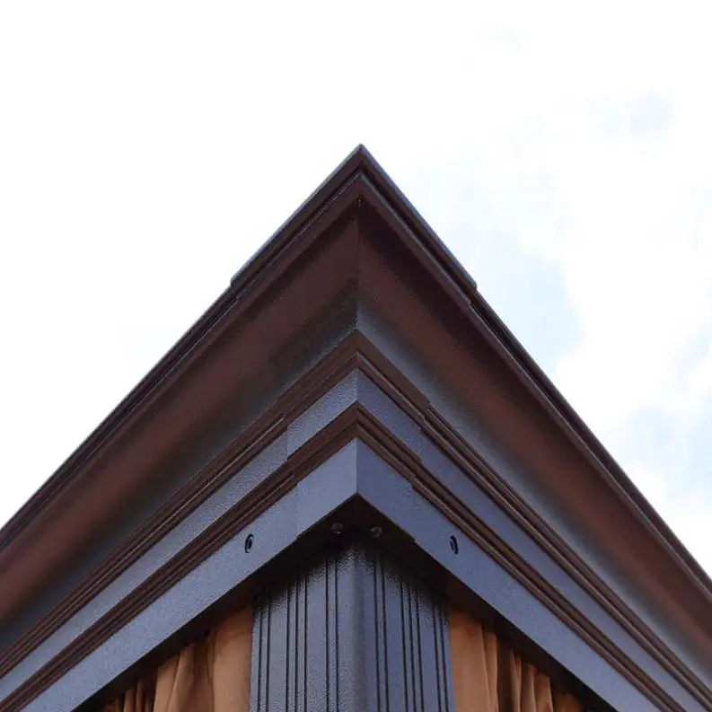 Outdoor easy assemble solid polycarbonate gazebo shed balcony canopy