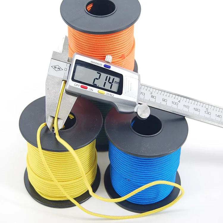 1/16 дюймовый микрошнур 100 футов шпуля москитный шнур 2 мм Паракорд микро парашютный шнур