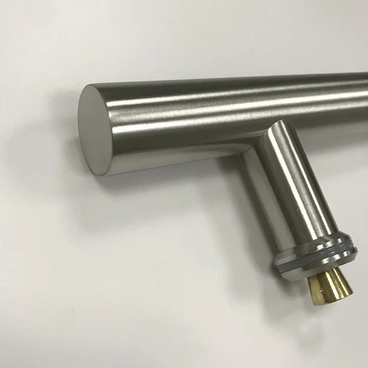 new modern Rose Gold High Quality H Type Stainless Steel Tube Shower Pull Handle for glass door