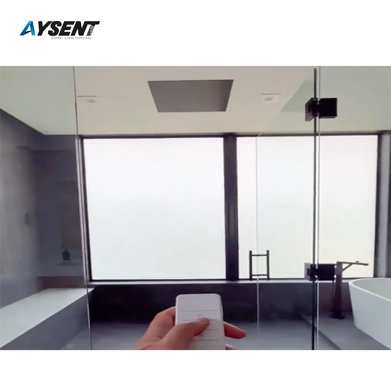 PDLC electronic tempered glass is used for bathroom and office partition doors and windows