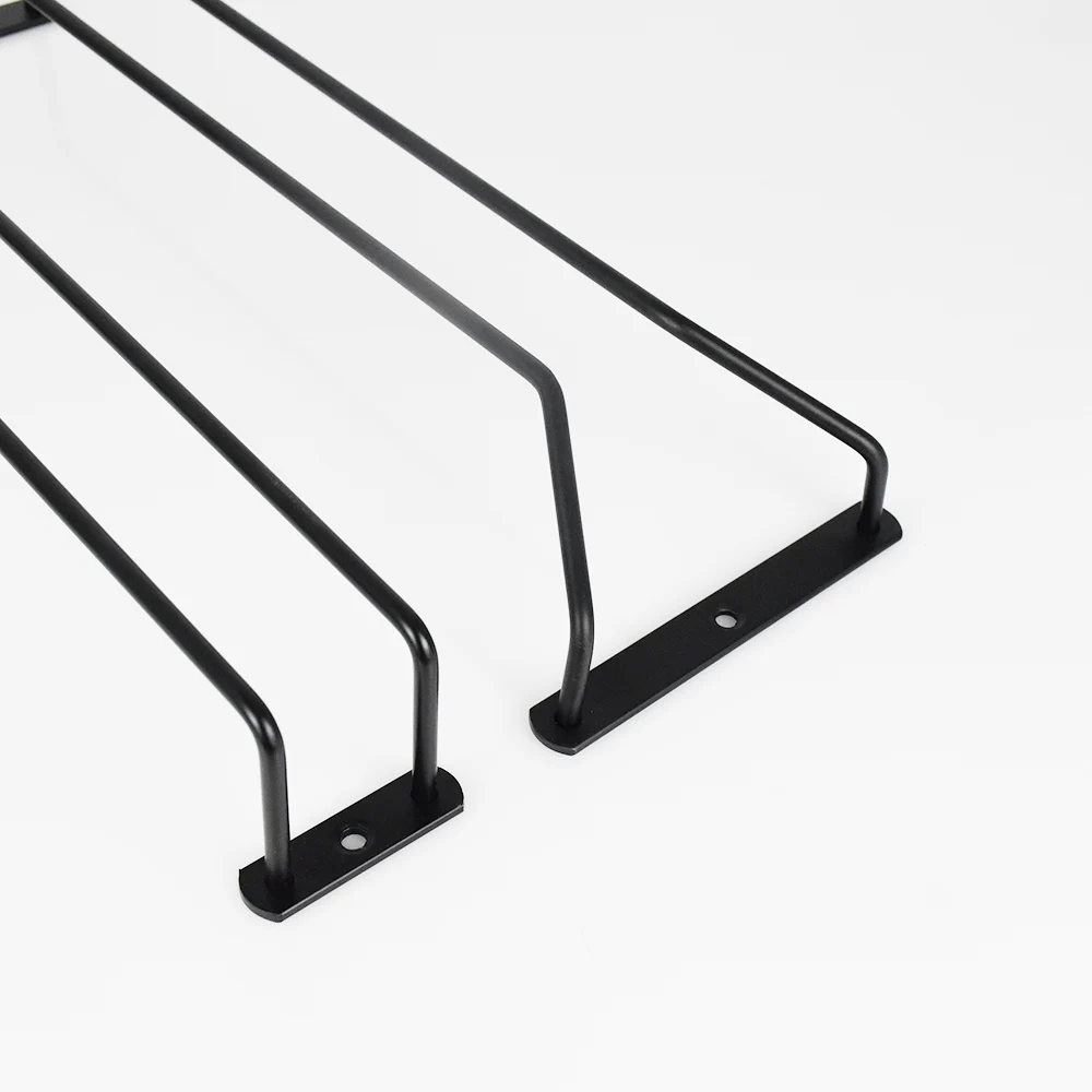 Wine glass holder hanging under shelf cabinet Wine glass holder Tall glass storage display rack suitable for bar kitchen