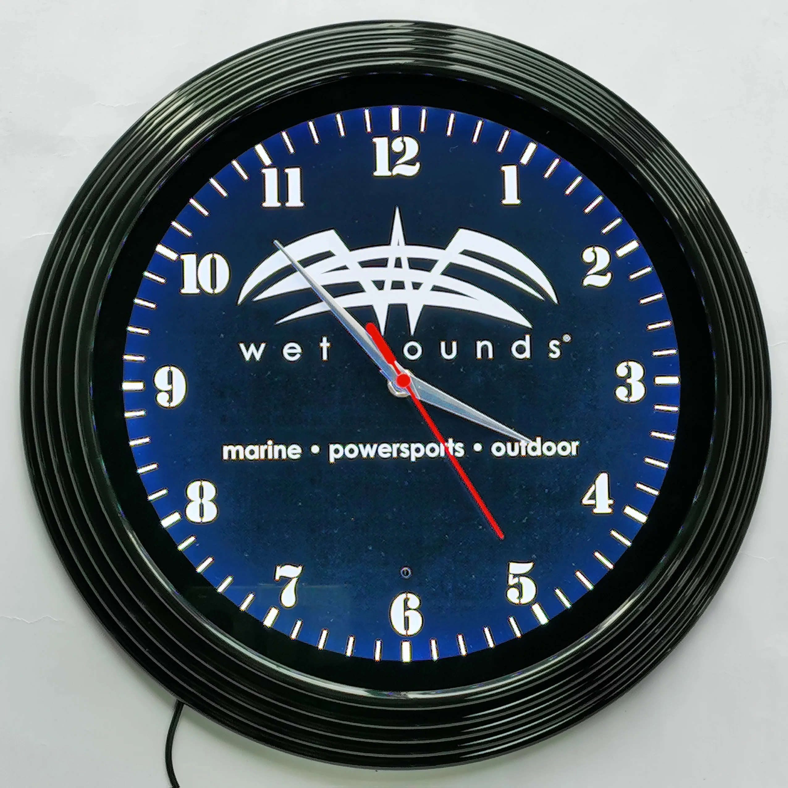 Hot selling drop shipping RGB LED neon clock custom logo neon wall clocks round shape LED neon clock