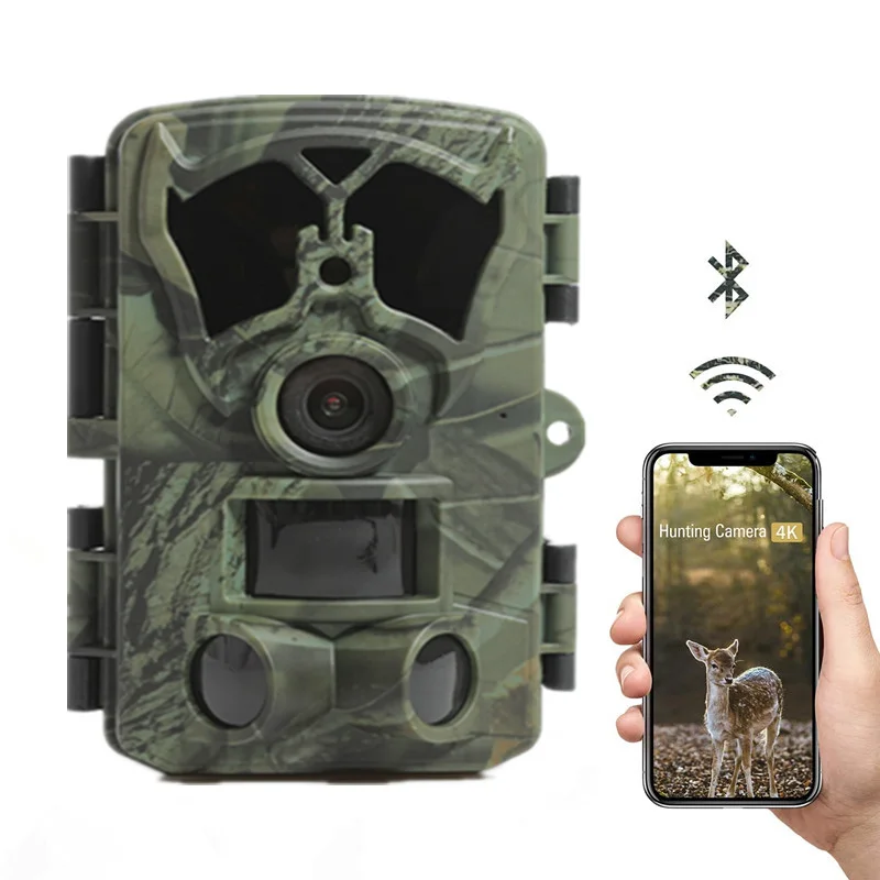 newly 4K 48MP Video PIR 20m/85ft  Bluetooth&WiFi  APP Control  Motion Activated  Trail Wildlife Monitoring Detector trail camera