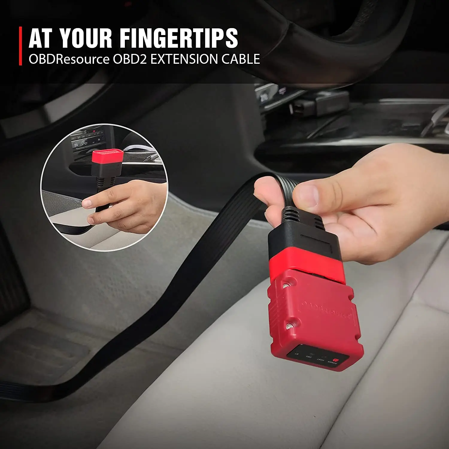 Automotive Diagnostic Scan Tool Full 16 Pin Extension Cable for OBDII Scanner OBD2 Extension Cable