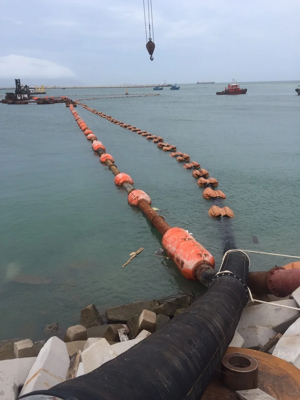 Резиновый шланг для морского дноуглубления высокая устойчивость к истиранию