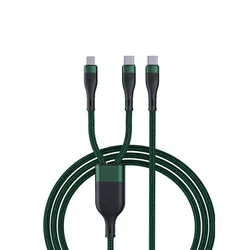 100W 2 in 1 Usb Cable  C to C  8PIN Type C Fast Charging Cable Data Transmission For Mobile Phone Tablet Computer