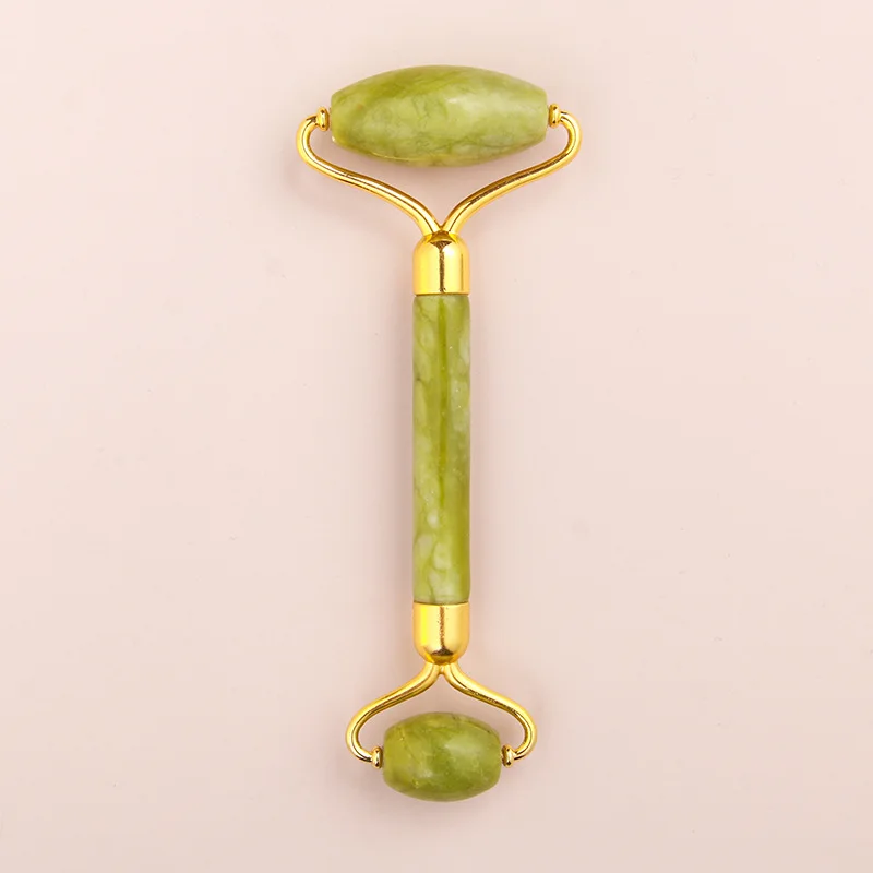 Manufacturers wholesale Natural Jade Roller Guasha Stone Gua Sha Double Head Skin Facial Care Jade Roller and Guasha