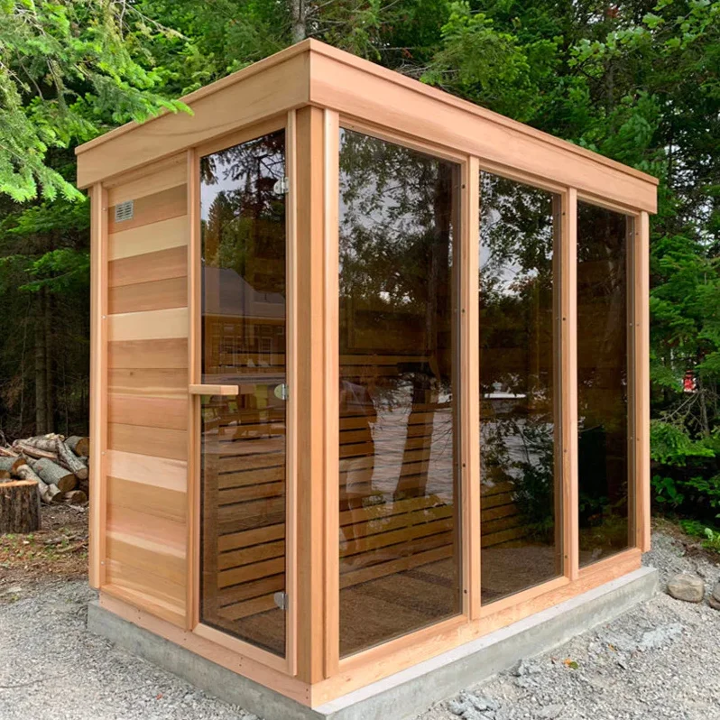 4 Person Modern Sauna Box Outdoor Sauna Rooms