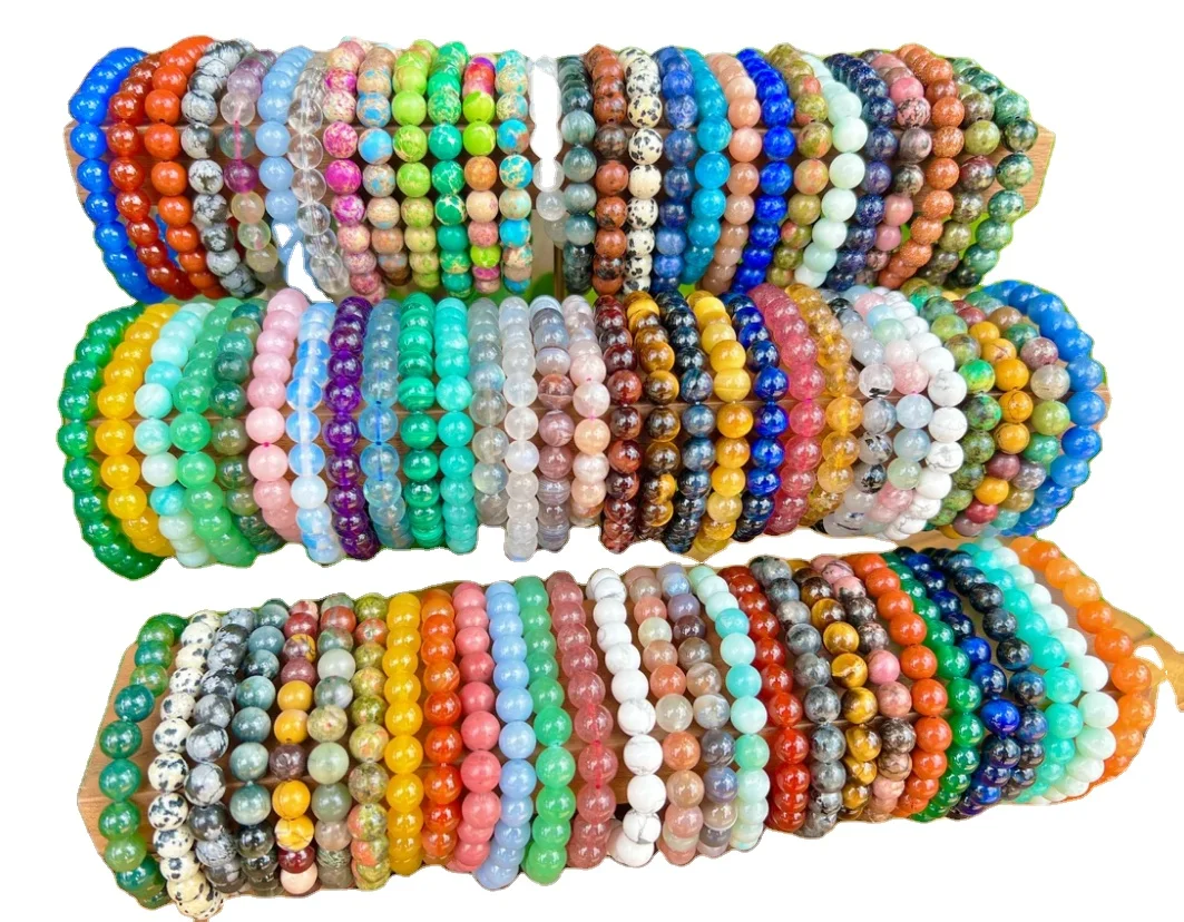 Precious Rare Gemstone Bracelet Feng Shui Healing Crystal Natural Stones Handmade Beaded Bracelet for Adults and Kids
