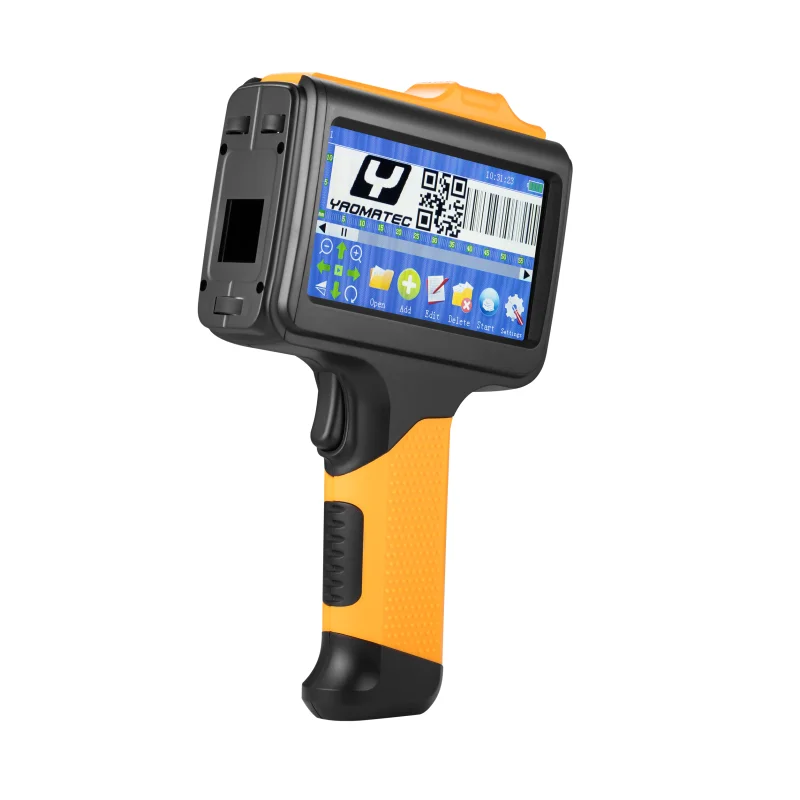 YAOMATEC 2024 New Model  Logo Expiry Date Portable Handheld Inkjet Printer For Plastic Carton Metal Surface