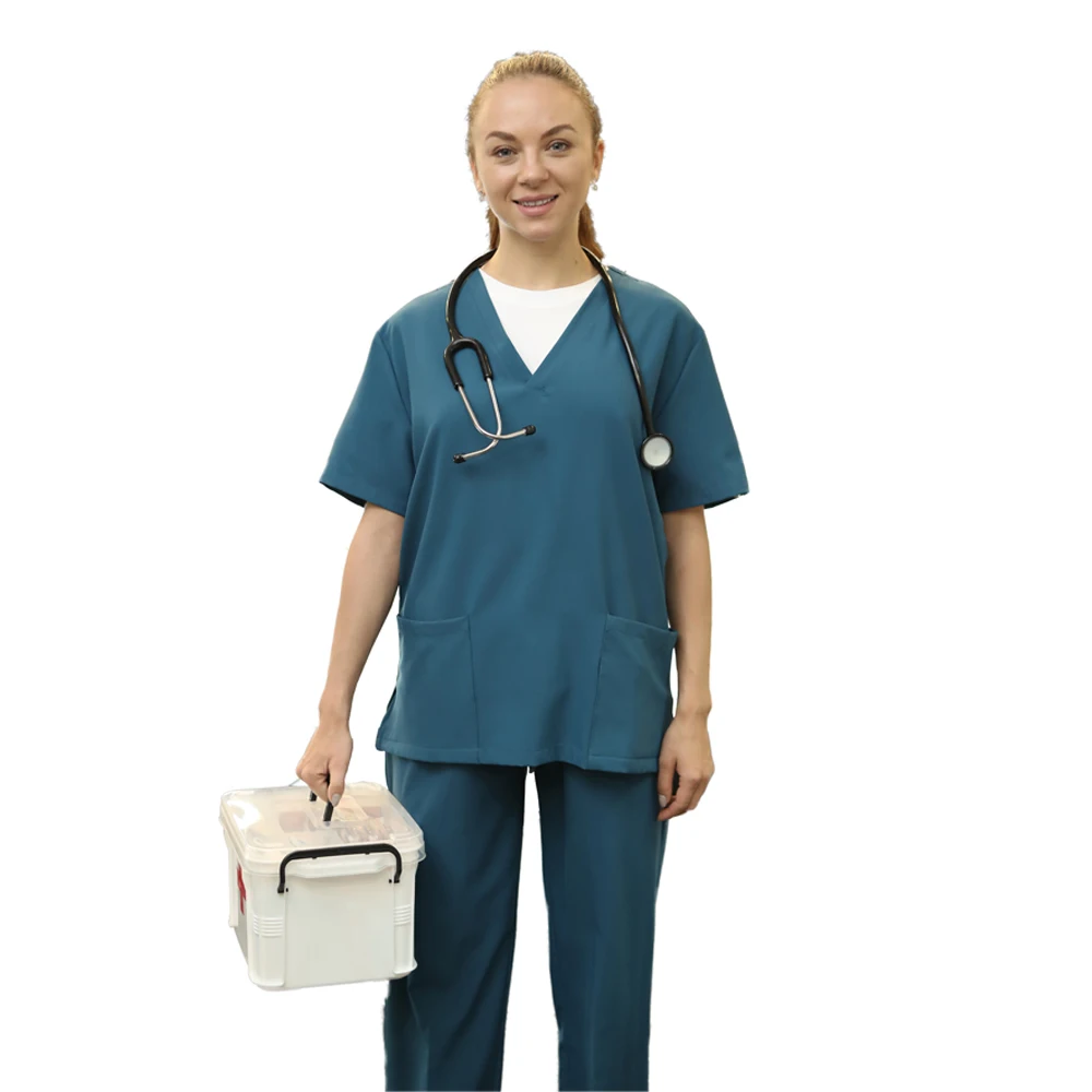 Best Quality Doctors And Nurses Female Scrub Nursing Uniform Sets Medical Scrub Hospital