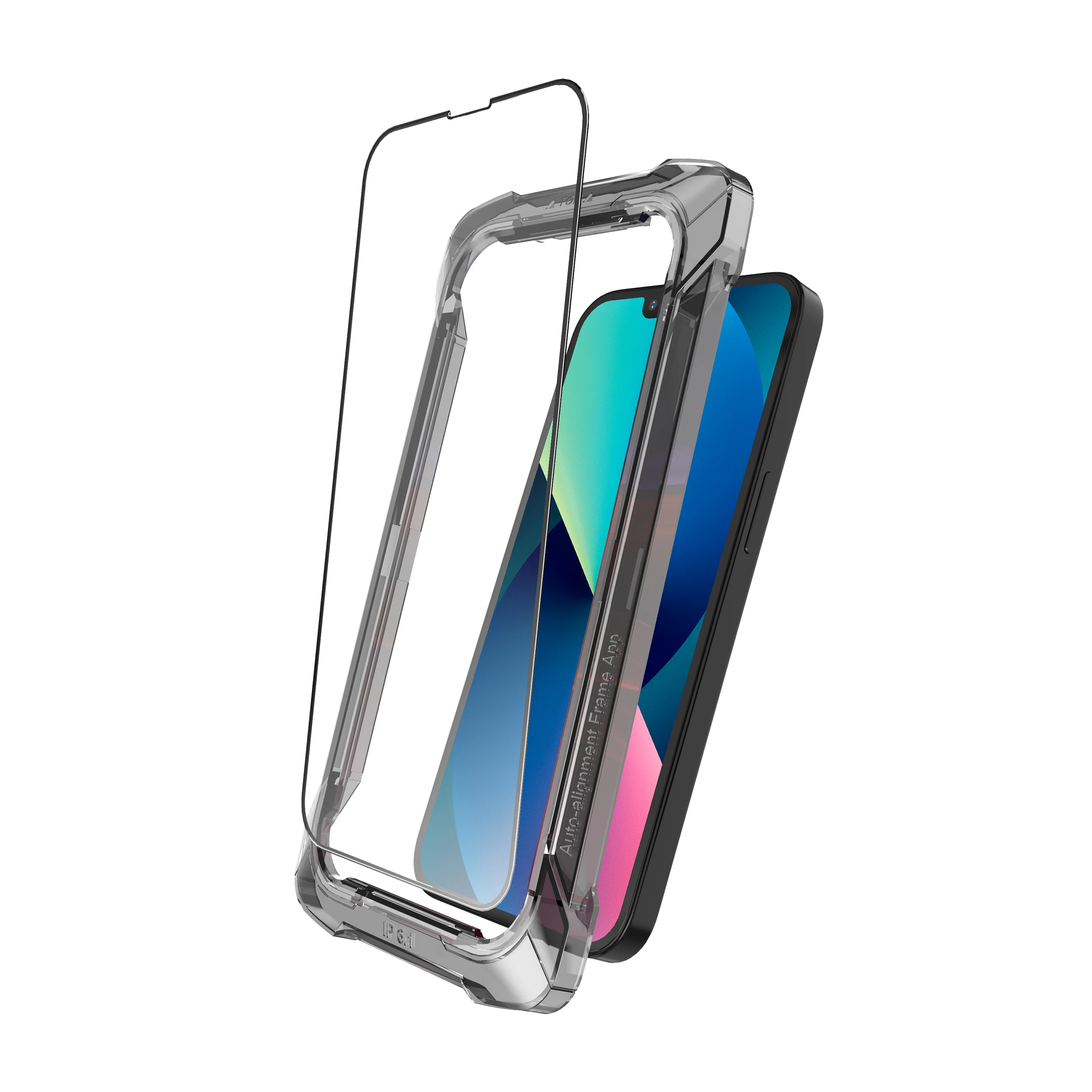 2.5d 3d 9d screen protector full glue for iphone 13 screen protector for iphone 12 pro max with alignment tray in Saudi Arabia