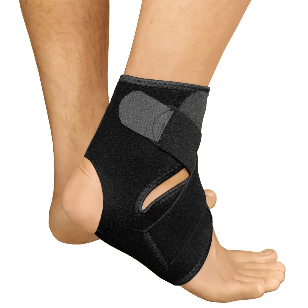 Neoprene Foot Orthosis Compression Bandage Ankle Sprain Sleeve Brace Support