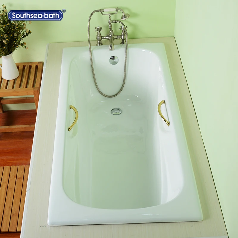 
China Manufacture Mounted Cast Iron Bathtub 