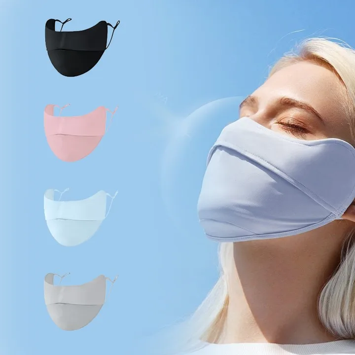 Wholesale Sun Protection Outdoor Face Mask, Anti-Ultraviolet Thin Section Opening Breathable Hanging Ear Facemask