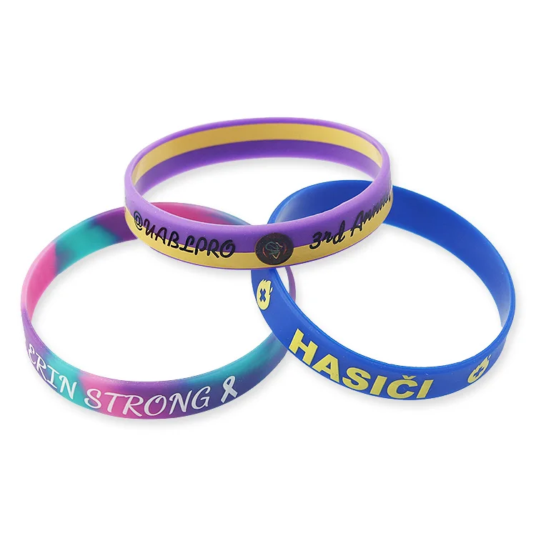 Hot Selling Personalized Gifts Custom Rubber Silicone Bracelet Sport Embossed Wristband Mens Wrist Band With Logo