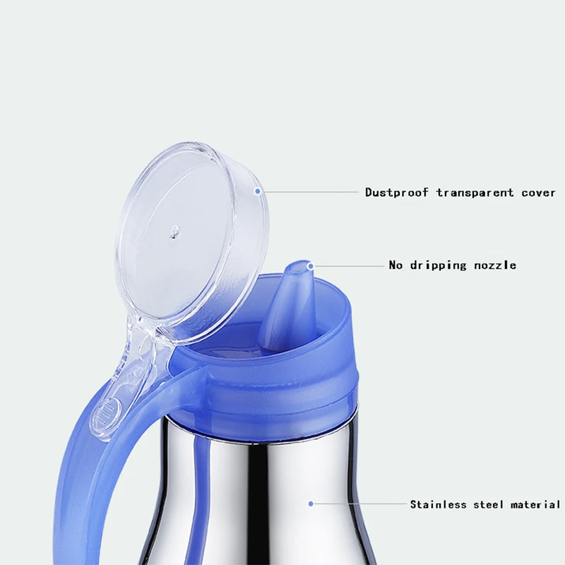  Dispenser Bottle Seasoning Kitchen Cooking Soy Sauce Tank Oil and Vinegar Stainless Steel Herb & Spice Tools