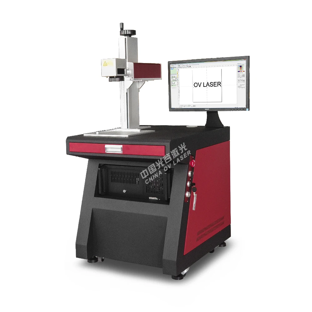 Animal cattle ear tag printer 20w laser fiber marking machine 30w for plastic ABS ear tag bird ring printing