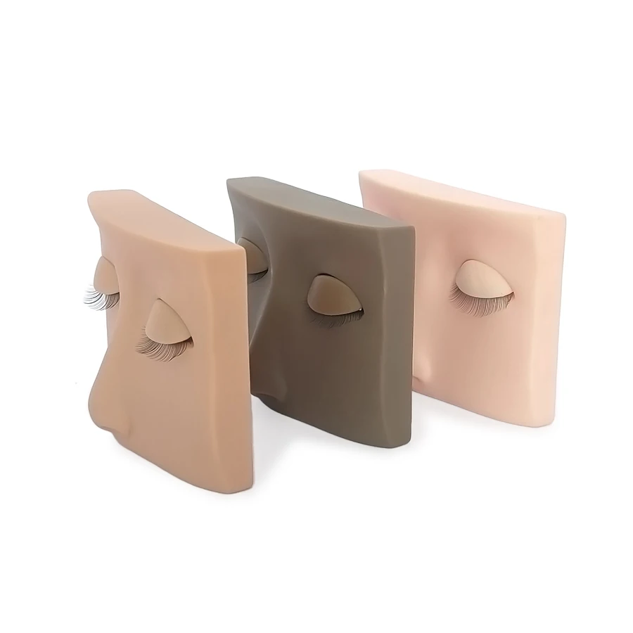 Lashes Extensions Training Lash Removable Eyelid Practice Makeup Model Head Silicone Mannequin Head