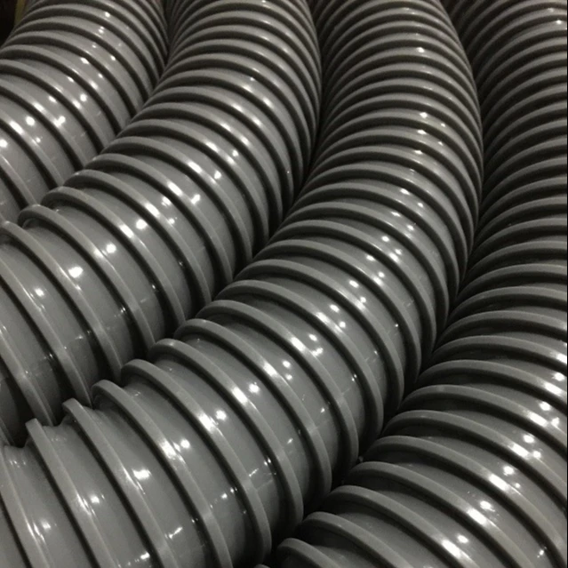 Flexible PVC Wire Reinforced Water Suction Hose Pipe PVC Reinforced Spiral Hose for Dust Extraction