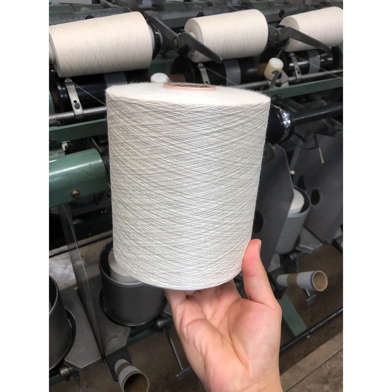 Absorbent towel white high grade cotton thread cone in bulk on sale