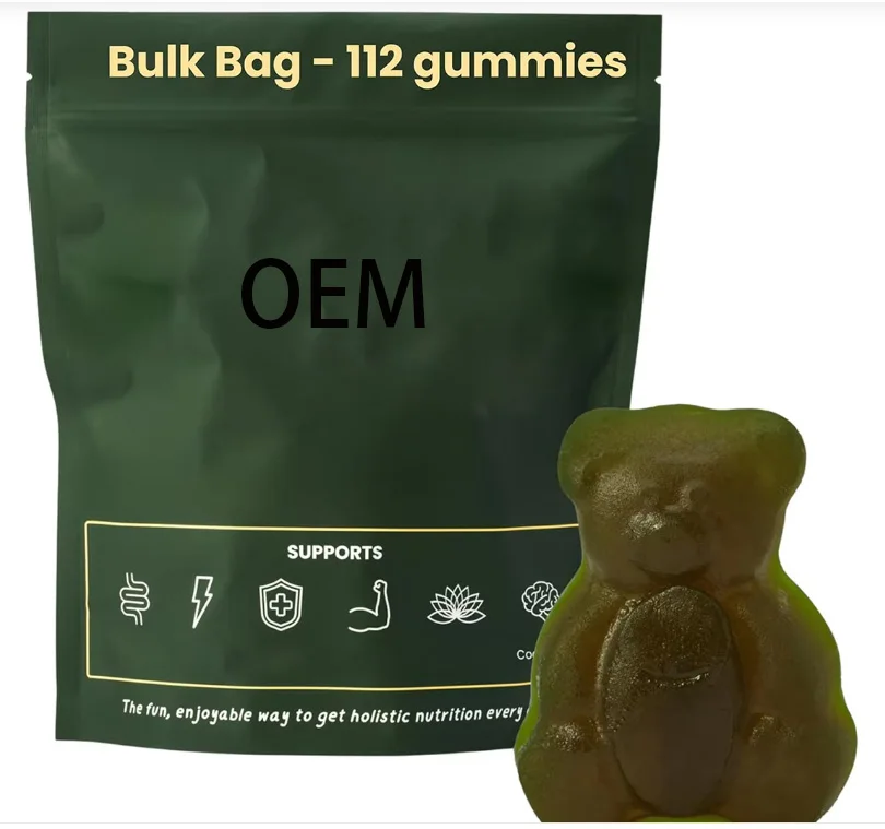 OEM Super Green Gummies Bears Supplement Manufacturer Vegan Food Vitamin Super Greens Gummies