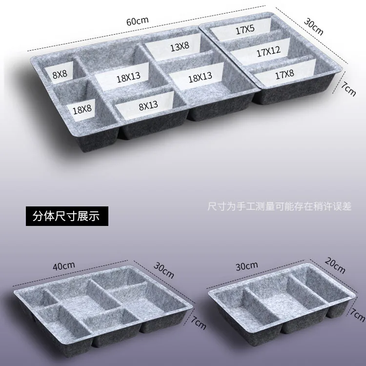 office home Stackable desk Drawer Organizer Tray set supplier Drawer Divider Inserts Storage Organiser