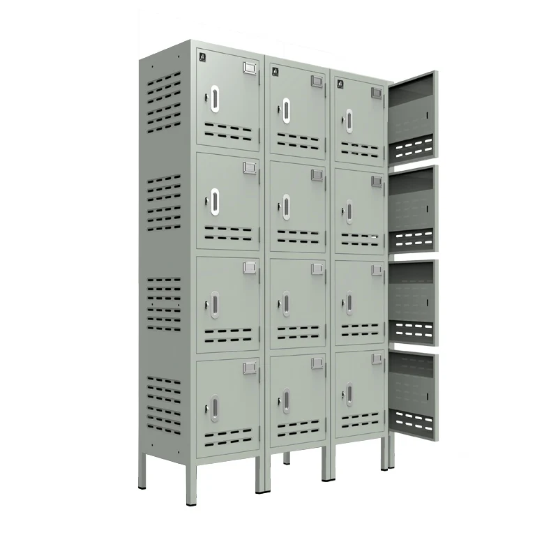 Современный прочный водонепроницаемый шкаф для хранения деревянный окрашенный 6 дверьми сотрудников шкафчик школьные шкафчики