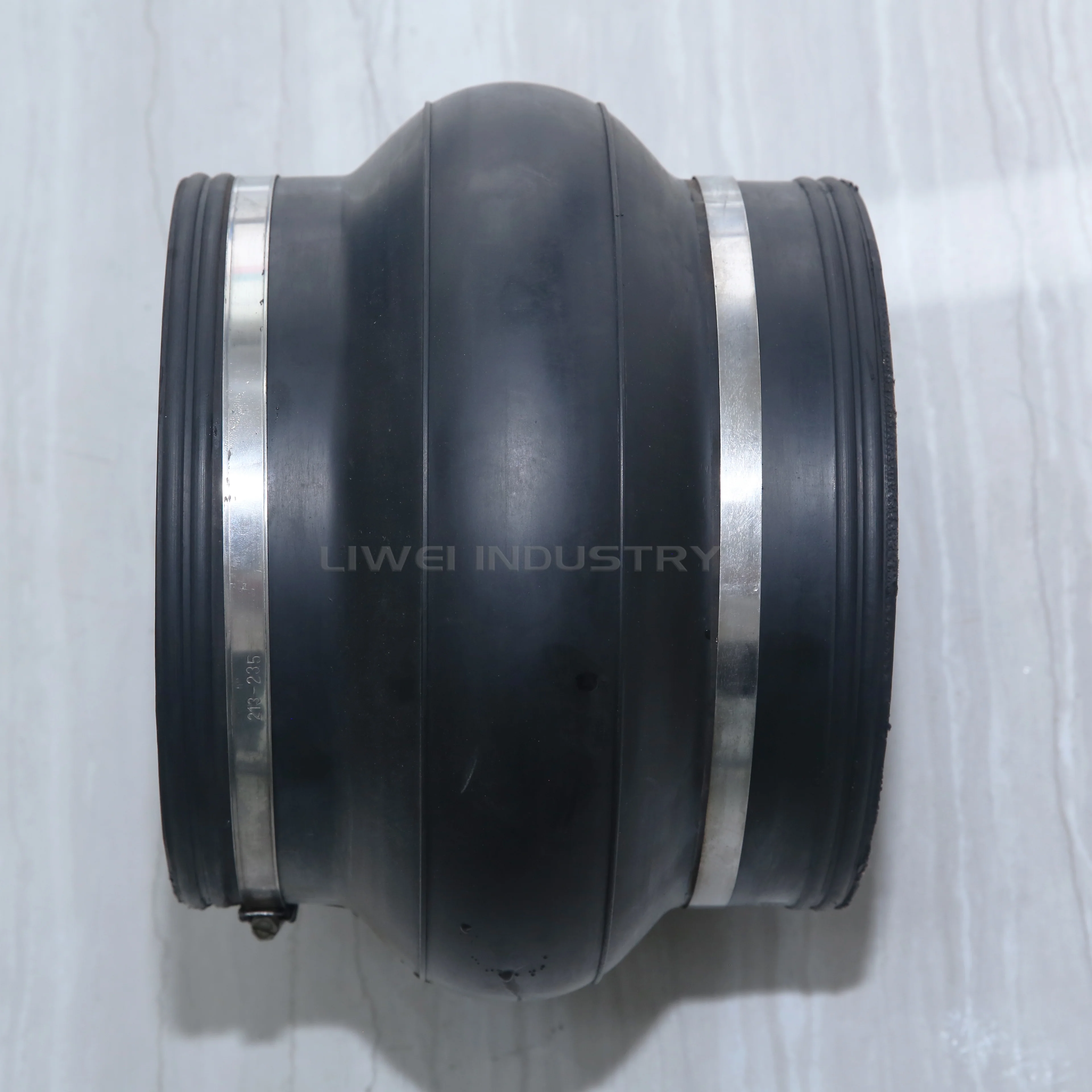 Corrosion Resistant Clamp Type Rubber Expansion Joint High Temperature Resistance Rubber Flexible Joint rubber compensator