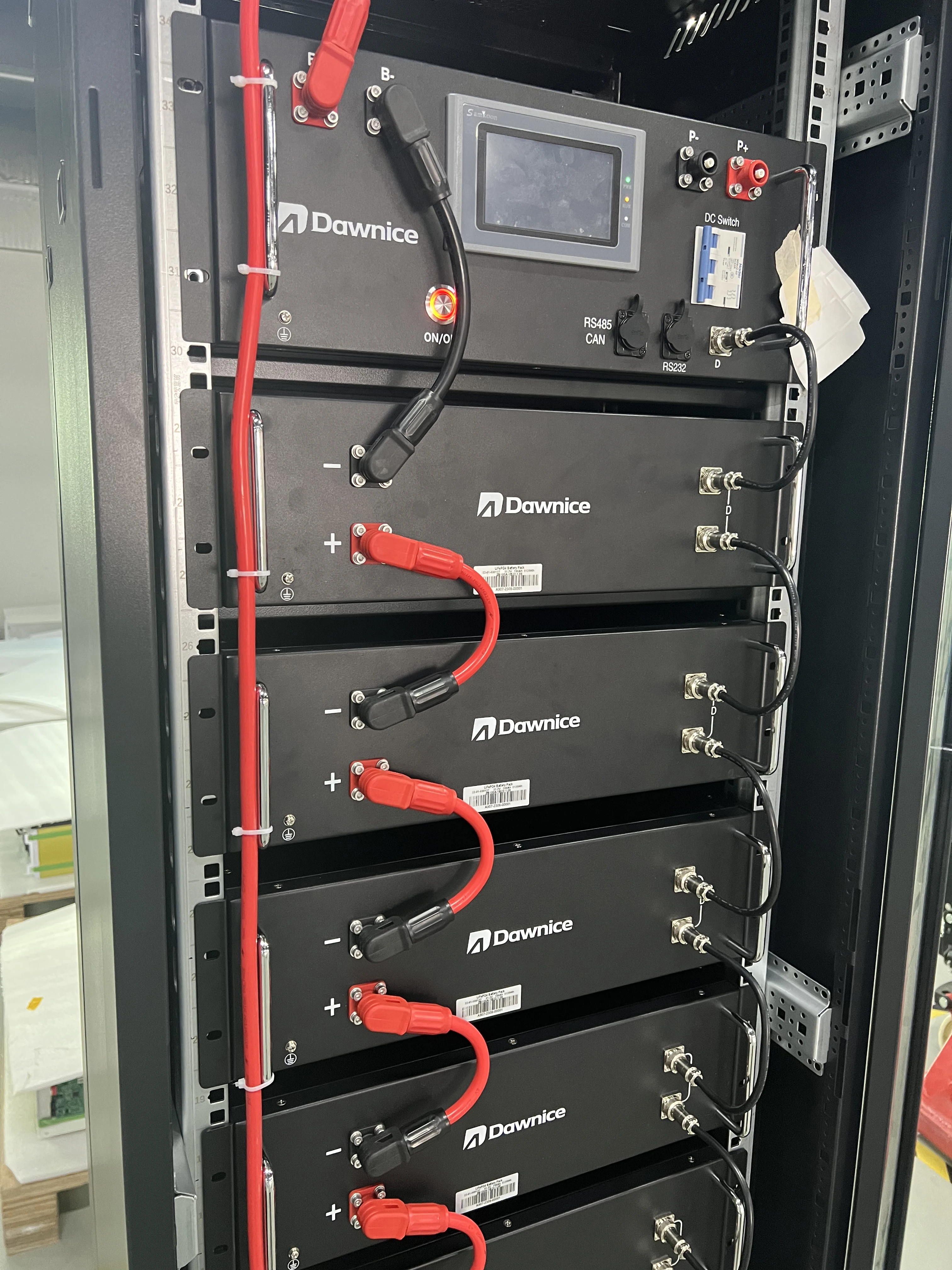 DAWNICE 48V 5Kw 6000 Deep Cycles Max 32 Parallel 16S 51.2V 100A BMS 48V 100Ah LiFePO4 Battery Pack