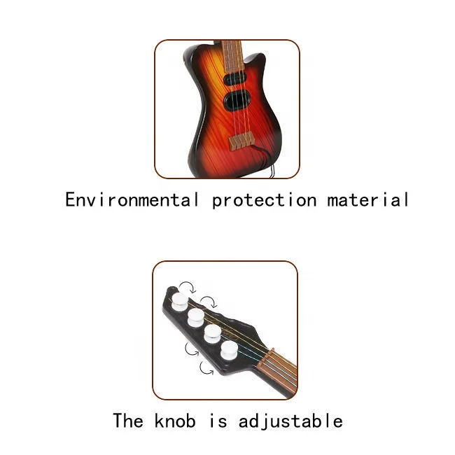 Samtoy 42CM British Style Educational Classic Learning Toys Musical Instrument Rock Guitar Toy For Kids