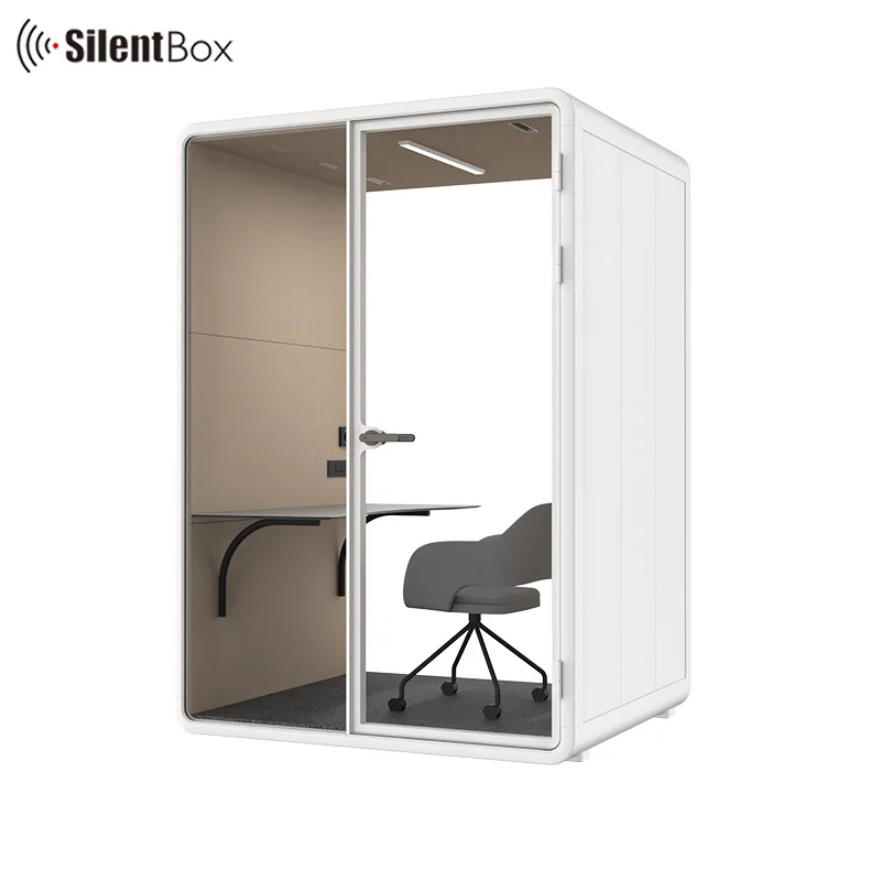 Model medium office pods  2 person acoustic booth with air ventilation environment control