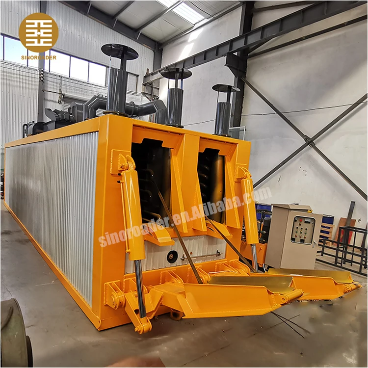 china 8t container type bitumen decanter with hydraulic arm