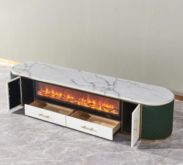 modern electric fireplace tv stand cabinet with drawers